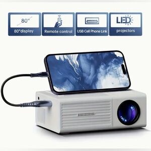 White Mini Led Projector Z1